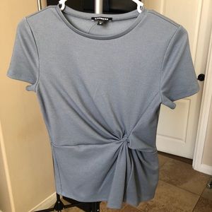 Peplum scrunched up shirt